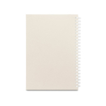 A5-notitieboek van gerecycled papier met flexibele kaft, gelinieerde pagina’s kleur lichtgrijs tweede weergave