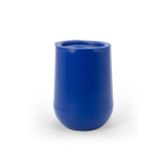 Dubbelwandige plastic reismok met schuifopening 420ml kleur blauw eerste weergave