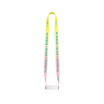 Lanyard met bekerhouder, gemaakt in Europa, voor sublimatie 20x920 mm kleur wit afbeelding met logo