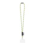 Tubulaire lanyard, gemaakt in Europa, met standaard karabijnhaak met afdrukgebied