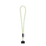 Tubulaire lanyard met musketonhaak en telefoonhouder 6,5 x 4,1 cm