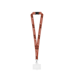 Gesublimeerde polyester lanyard met karabijnhaak, sluiting en kaart 2cm diverse kleuren