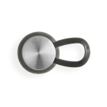 Glanzende eco-transparante fles met lekvrije dop 590 ml kleur zwart