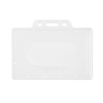 Stevige kaarthouder voor kunststof kaarten, licht en duurzaam 8,6x5,4cm kleur wit eerste weergave
