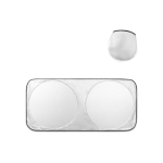 Autozonnescherm van polyester met twee ronde zones Ø65 cm diverse kleuren