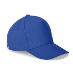 5-panel cap van geborsteld katoen met metalen gesp 260 g/m² kleur koningsblauw eerste weergave