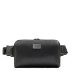 Stevige nylon crossbodytas met gewatteerde opbergruimte BrandCharger kleur zwart met jouw bedrukking