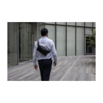 Stevige nylon crossbodytas met gewatteerde opbergruimte BrandCharger vijfde weergave