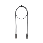4-in-1-kabel met snelladen 65W 120 cm BrandCharger kleur grafiet met jouw bedrukking