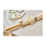 Automatische golfparaplu met rechte bamboe handgreep Ø102 derde weergave