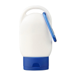 Zonnelotion met karabijnhaak en gekleurde dop SPF30 30 ml kleur blauw eerste weergave