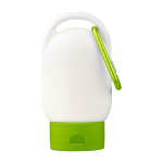 Zonnelotion met karabijnhaak en gekleurde dop SPF30 30 ml kleur appel groen eerste weergave