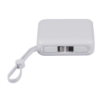 Plastic powerbank met snelladen en LED-display 10.000 mAh tiende weergave