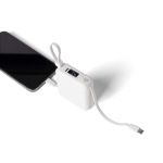 Plastic powerbank met snelladen en LED-display 10.000 mAh tweede weergave