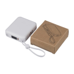 Plastic powerbank met snelladen en LED-display 10.000 mAh vijfde weergave