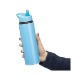 Plastic drinkfles met inklapbare tuit en intern rietje 500 ml twaalfde weergave