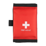 EHBO-set met klittenbandsluiting en draaghandgreep RPET 600D kleur rood eerste weergave