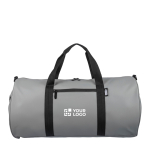 Waterbestendige REPT sporttas met dubbele handgreep kleur grijs met jouw bedrukking