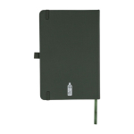 A5 gelijnde notitieboek van RPET-polyester met semi-rigide kaft vierde weergave