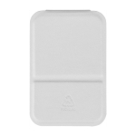 Opvouwbare zakspiegel met hoes van kunstleer 70x11 cm kleur wit eerste weergave