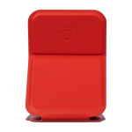 Opvouwbare zakspiegel met hoes van kunstleer 70x11 cm achtste weergave