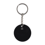 Sleutelhanger met voetbaldesign van roestvrij staal en rubber vijfde weergave