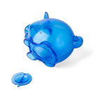 Transparant spaarvarken van gerecycled plastic met logo vijfde weergave