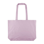 Grote katoenen totebag met lange hengsels 140 g/m² kleur lila eerste weergave