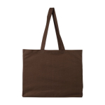 OEKO-TEX katoenen tas met zijvouw en lange hengsels 180 g/m² derde weergave