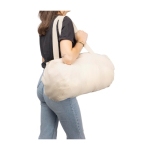 Sporttas van naturel katoen OEKO-TEX met lange hengsels tiende weergave