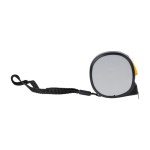 Magnetische flexometer van kunststof met polsband en vergrendeling van 5 m kleur zwart eerste weergave