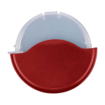 Pizzasnijder met afneembare beschermhoes en roestvrijstalen mes kleur rood eerste weergave