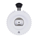 Mechanische dobbelstenen met flesopener en drukknop van kunststof derde weergave