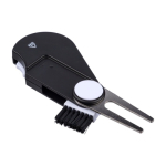 Multifunctioneel golfhulpmiddel met marker en scoreteller van kunststof eerste weergave