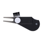 Multifunctioneel golfhulpmiddel met marker en scoreteller van kunststof derde weergave