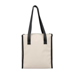 Koeltas van synthetisch leer met lange hengsels en voorvak 9L vierde weergave