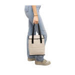 Koeltas van synthetisch leer met lange hengsels en voorvak 9L zevende weergave