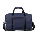 Sport- en reistas van gerecycled kunstleer met dubbele handgrepen kleur marineblauw eerste weergave