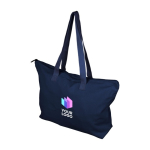 Gerecyclede polykatoenen tas met ritssluiting en lange hengsels 330 g/m² tweede weergave