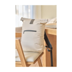 Roll-top rugzak van synthetisch leer voor laptop 16'' twaalfde weergave