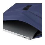 Roll-top rugzak van synthetisch leer voor laptop 16'' zevende weergave