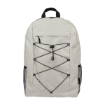 Sportrugzak met elastische banden en zijvakken van mesh kleur beige eerste weergave