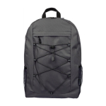 Sportrugzak met elastische banden en zijvakken van mesh kleur donkergrijs eerste weergave