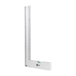 Vouwbare aluminium winkelhaak met waterpas en liniaal van 30 cm tweede weergave