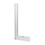 Vouwbare aluminium winkelhaak met waterpas en liniaal van 30 cm derde weergave