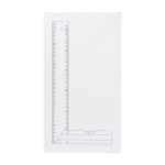 Vouwbare aluminium winkelhaak met waterpas en liniaal van 30 cm vierde weergave