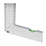 Vouwbare aluminium winkelhaak met waterpas en liniaal van 30 cm vijfde weergave