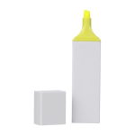 Markeerstift van kunststof met witte body en kleurdetail eerste weergave