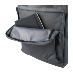 Rugzak van gerecycled polyester voor laptop 16'' met handgrepen bovenaan