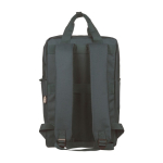 Rugzak van gerecycled polyester voor laptop 16'' met handgrepen bovenaan vierde weergave